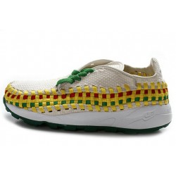 Nike Air Footscape Woven Sko Hvit Gul